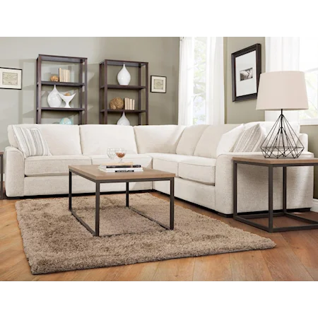 3-Piece Corner Sectional Sofa